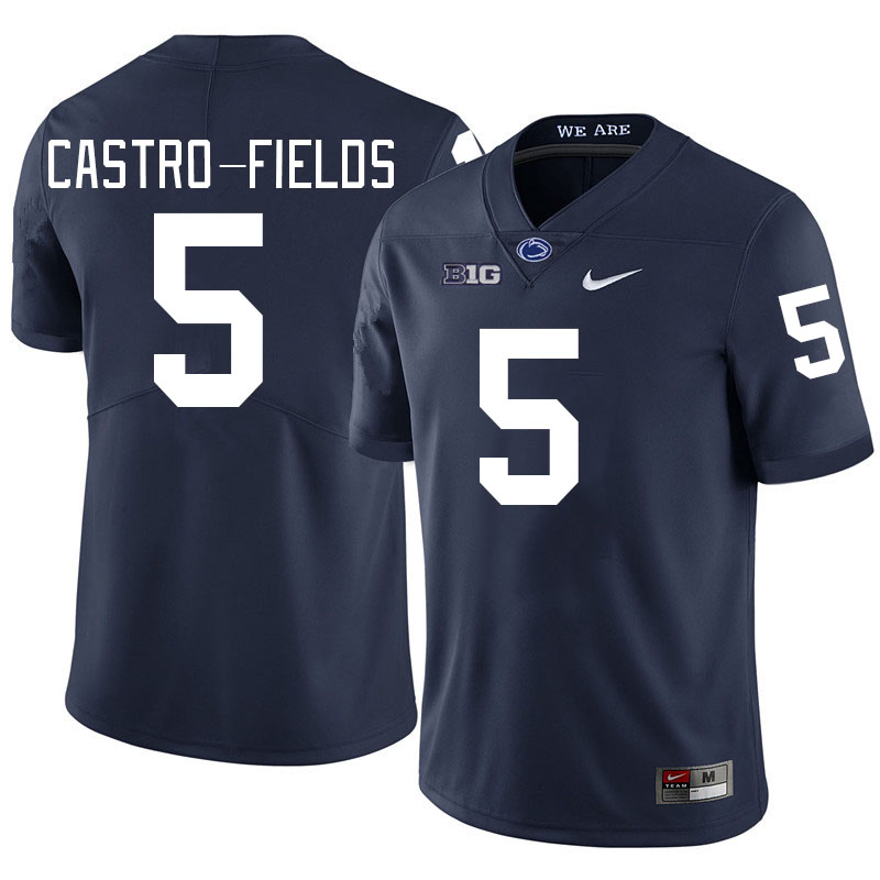 Penn State Nittany Lions #5 Tariq Castro-Fields College Football Jerseys Stitched Sale-Navy